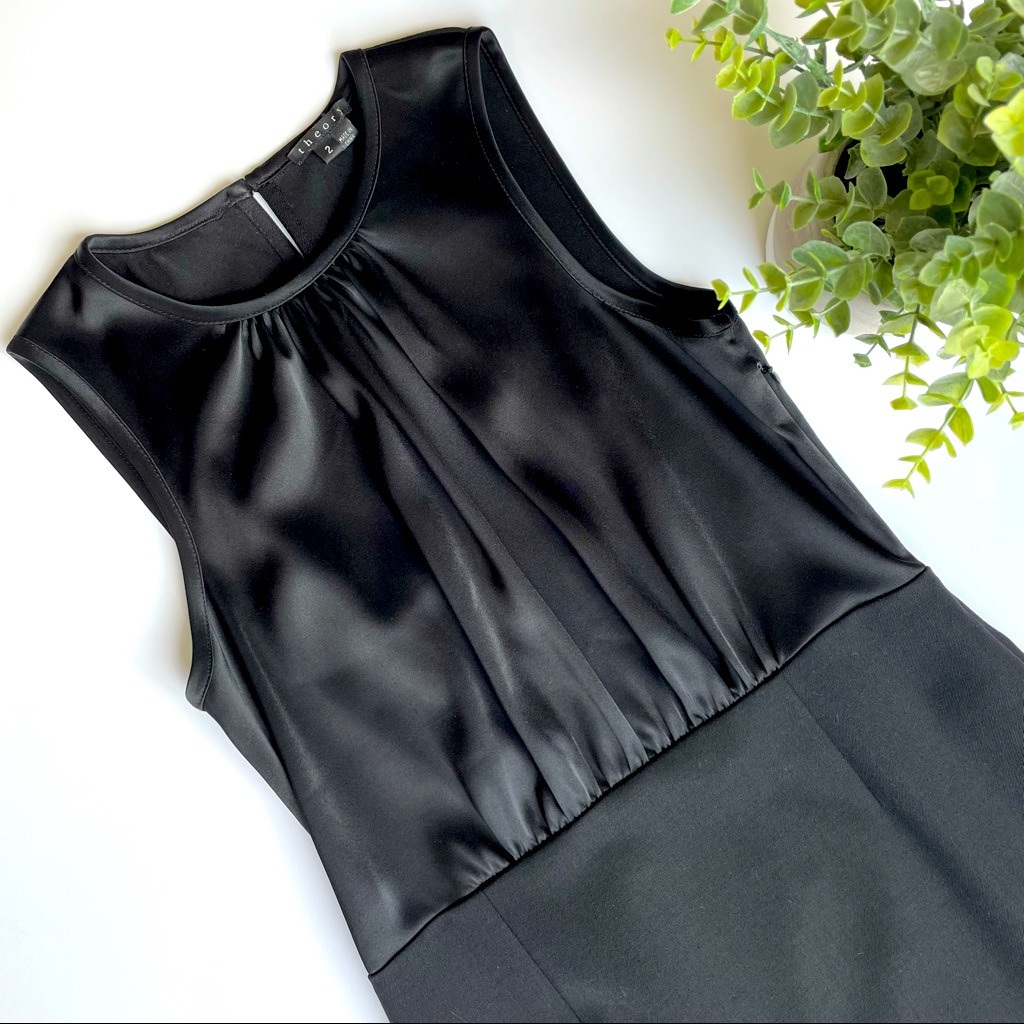 Theory Roobin S Cocktail Dress Size 2 Black